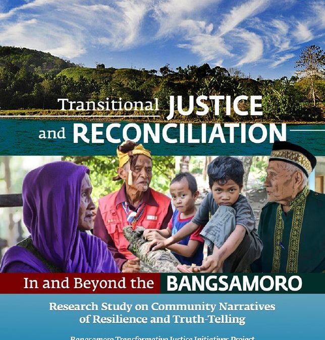 Transitional Justice and Reconciliation in and beyond the Bangsamoro
