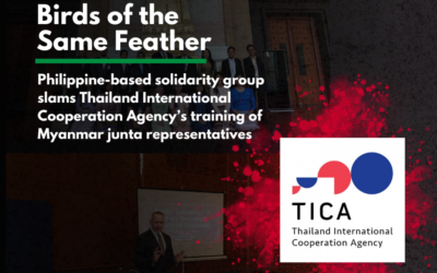 BIRDS OF THE SAME FEATHER:Philippine-based solidarity group slams Thailand InternationalCooperation Agency’s training of Myanmar junta representatives