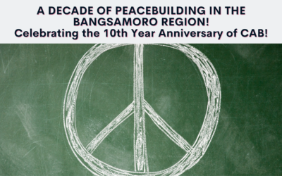 On the 10th Year Anniversary of the Comprehensive Agreement on the Bangsamoro: Peace group reaffirms support for the Bangsamoro; calls to protect gains of historic peace pact